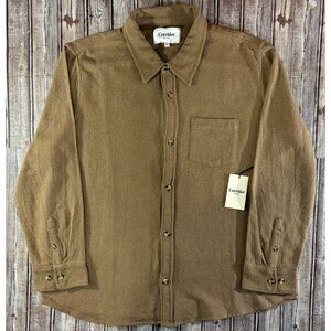 Corridor NYC Brushed Flannel Shirt size Xlarge color Brown NWT mspr $195